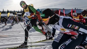 Narciarze na trasie 42. Biegu Piastów w Jakuszycach