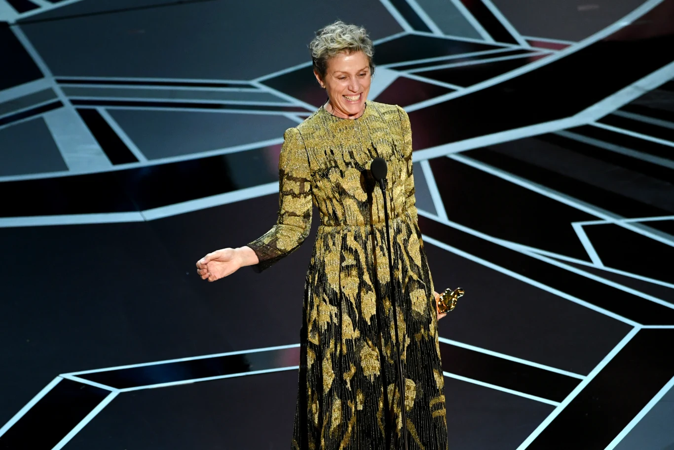 Frances McDormand z Oscarem w kategorii najlepsza aktorka pierwszoplanowa, za rolę w filmie "Trzy billboardy za Ebbing, Missouri"