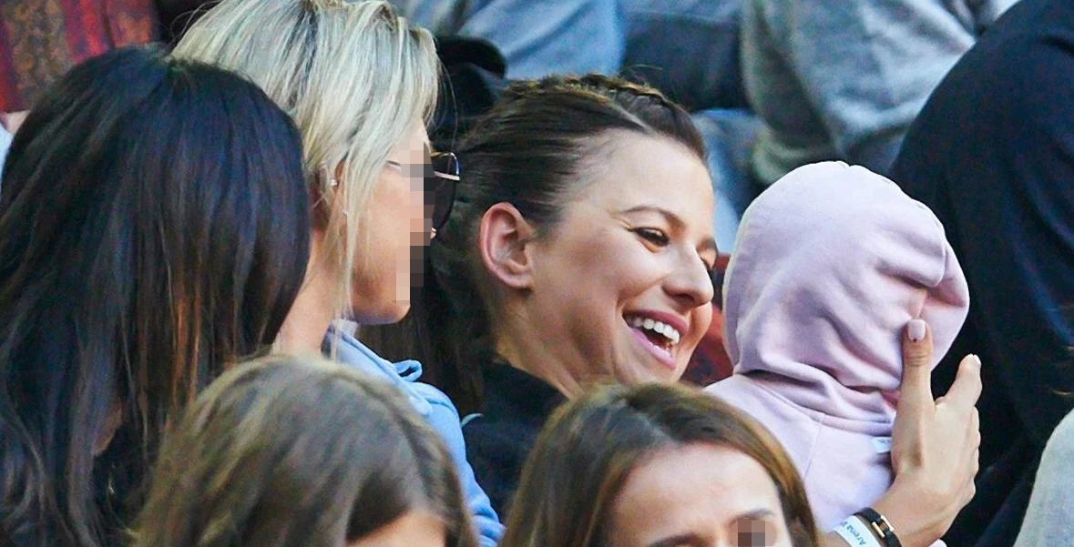 Anna Lewandowska z córką Klarą Anna Lewandowska z córką Klarą