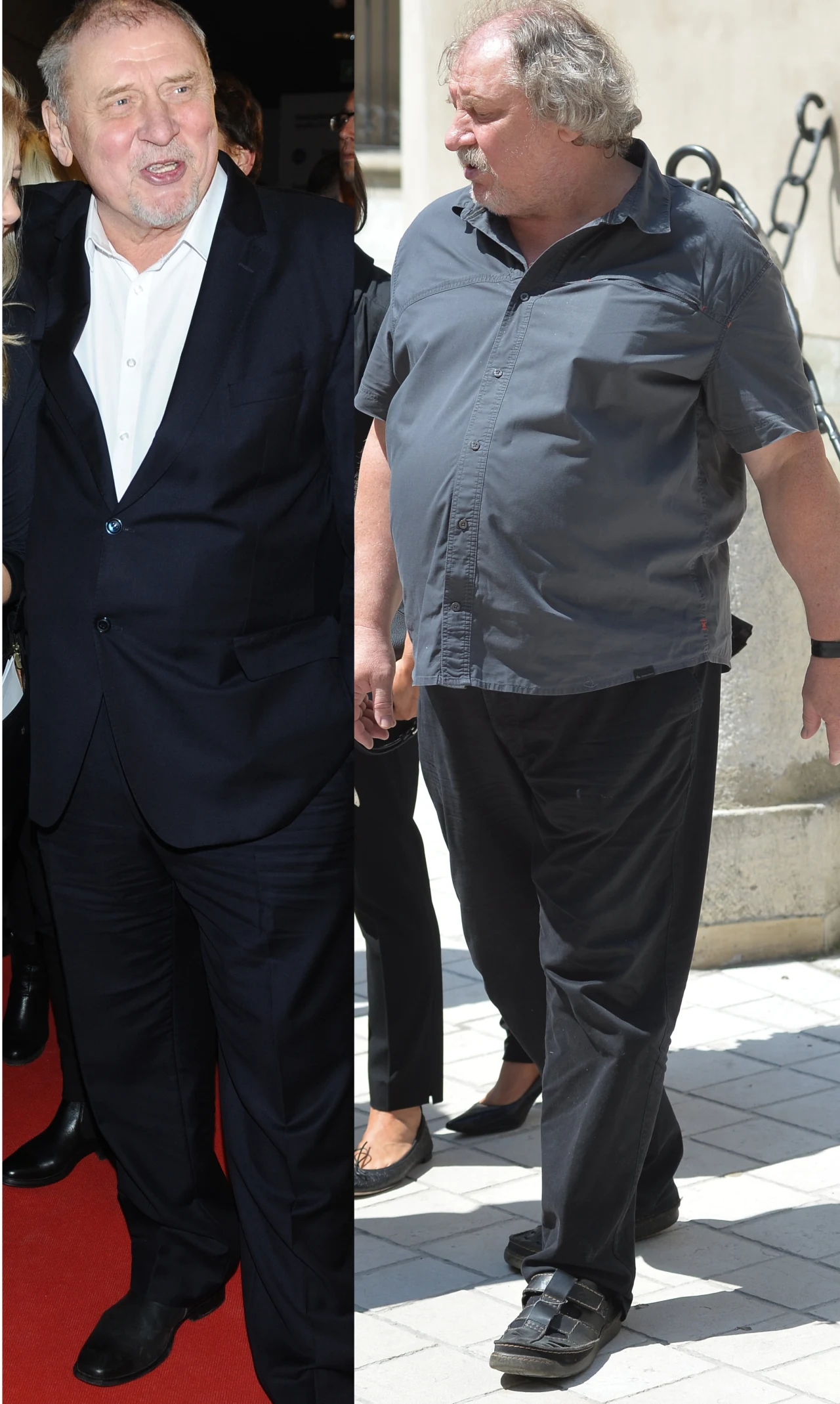 Andrzej Grabowski obecnie (po lewej) i wcześniej (po prawej)