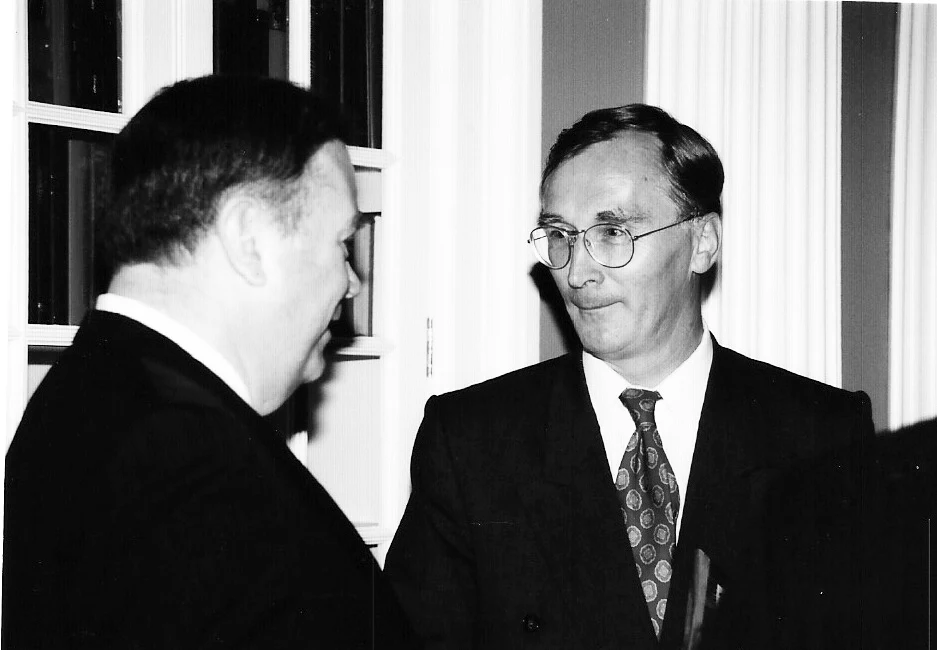 Jan Wojciech Piekarski (z prawej) i senator David L. Boren