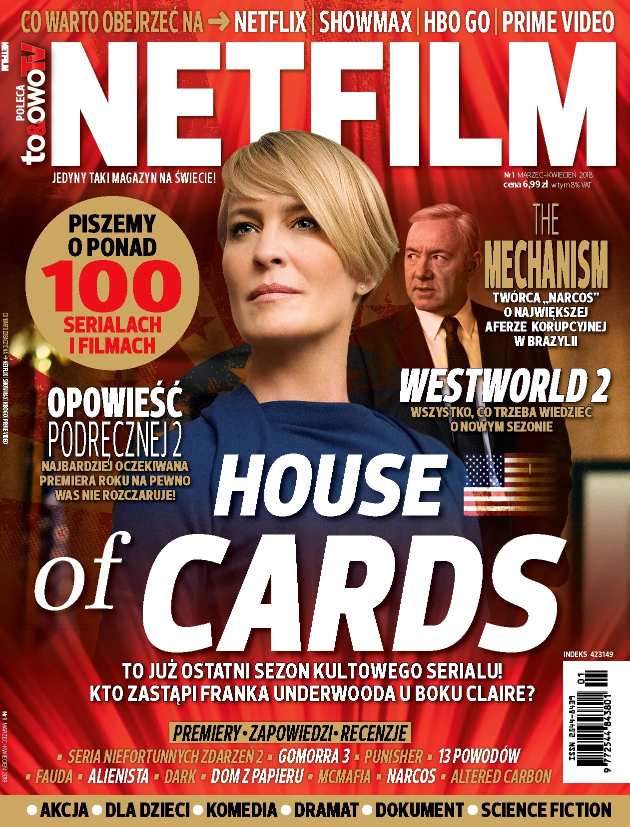 Okładka pierwszego numeru magazynu "Netfilm"