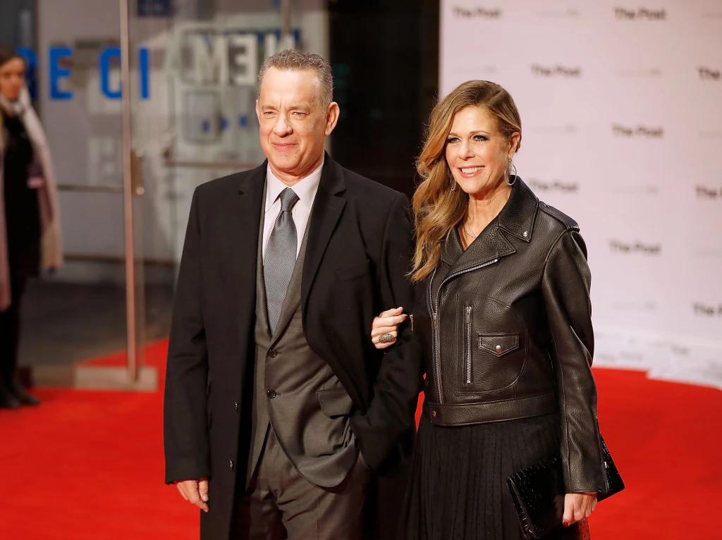 Tom Hanks z żoną