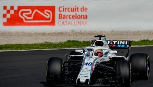 Robert Kubica w bolidzie Williamsa w czwartek na torze Catalunya