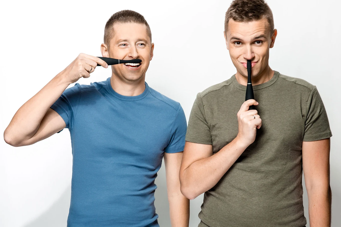 Jakub i Dawid w reklamie szczoteczek