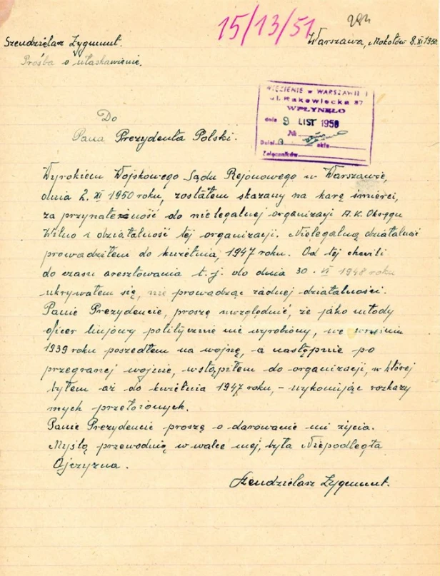 List "Łupaszki" do Bieruta