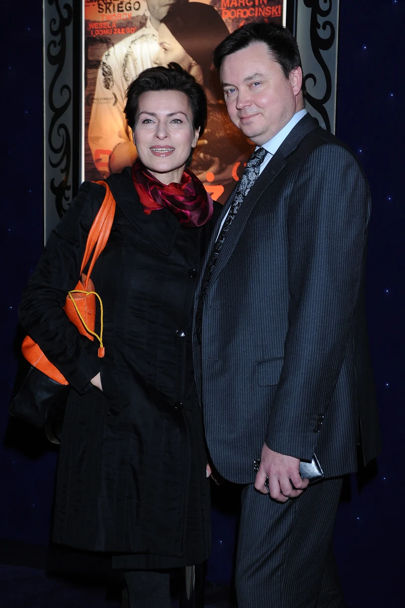 Danuta Stenka z mężem Danuta Stenka z mężem