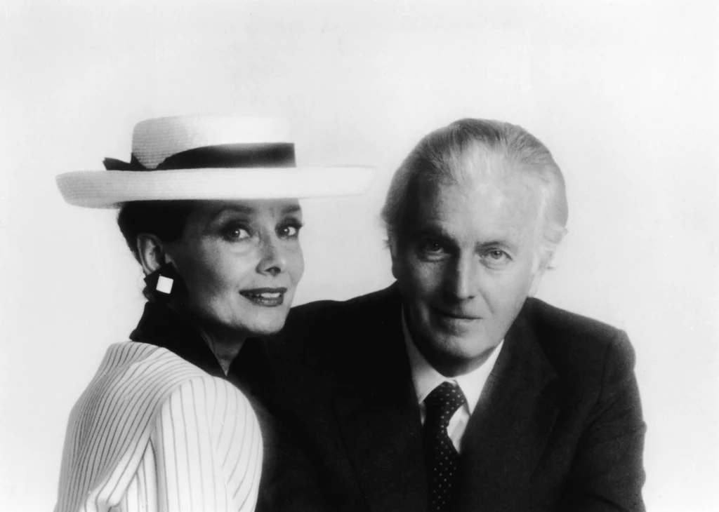 Hubert de Givenchy ze swoją muzą Audrey Hepburn