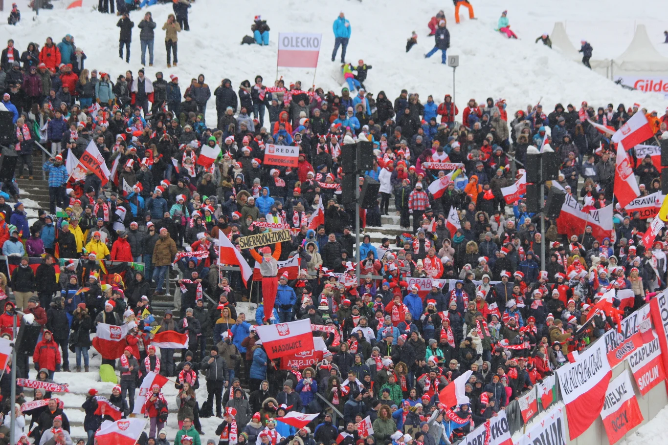 Polscy kibice podczas zawodów w Oslo