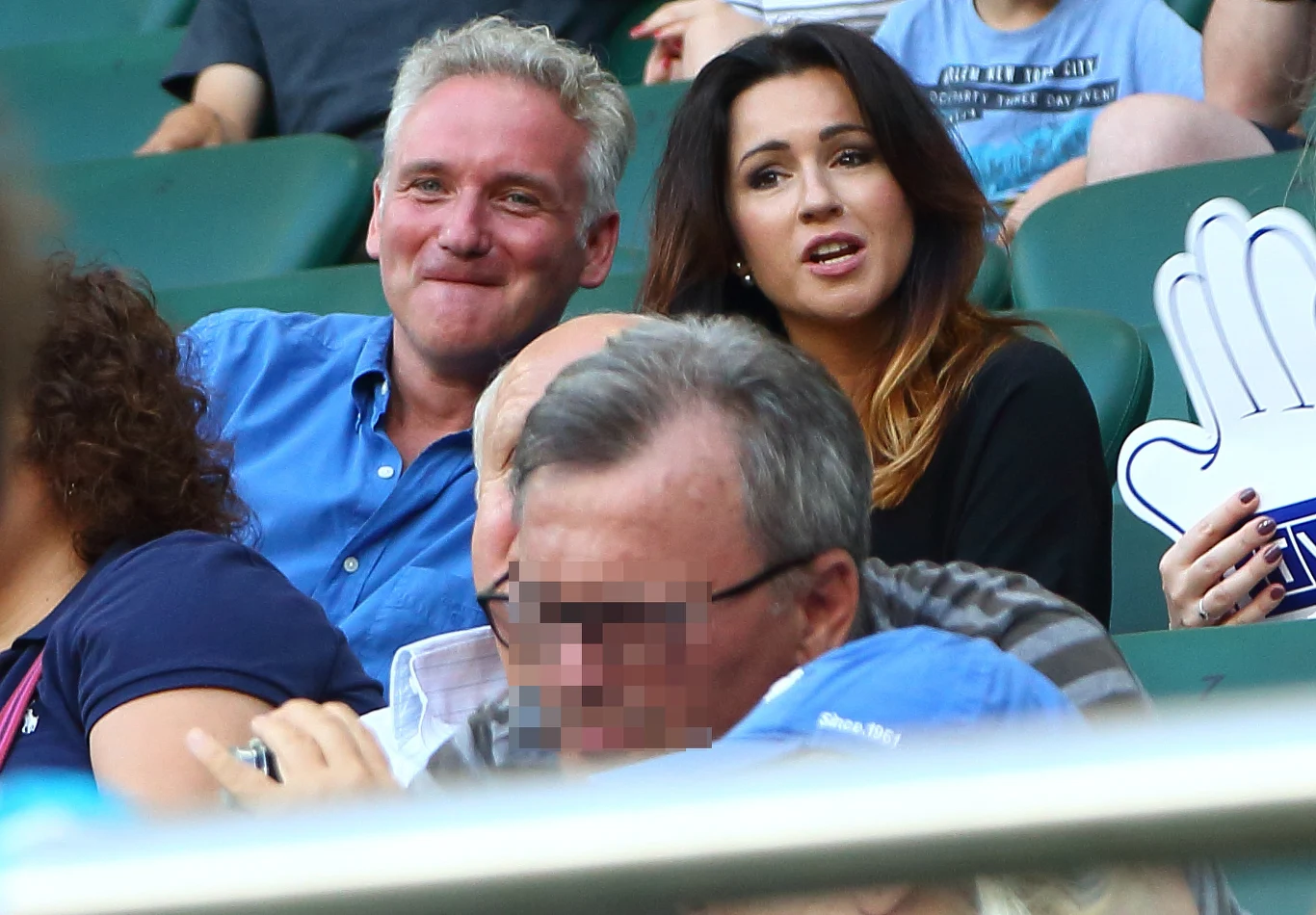 Beata Tadla i Jarosław Kret na stadionie Beata Tadla i Jarosław Kret na stadionie