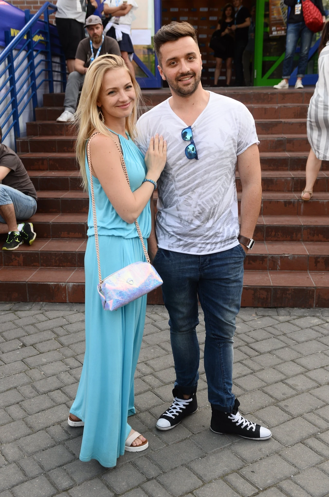 Basia Kurdej-Szatan z mężem w Opolu Basia Kurdej-Szatan z mężem w Opolu