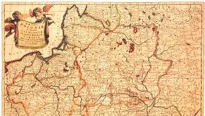 Mapa Rzeczpospolitej Obojga Narodów z XVII wieku
