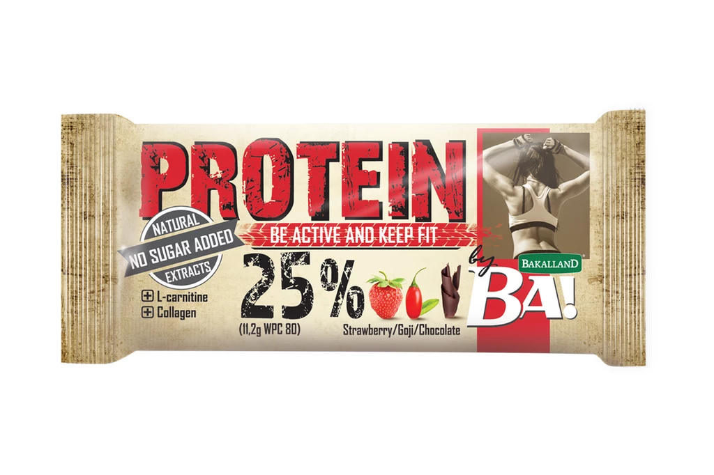 Protein by BA! Be Active and Keep Fit o smaku truskawka i goji