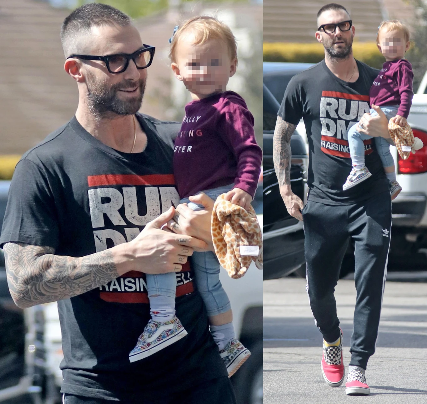 Adam Levine z córką Dusty Rose Adam Levine z córką Dusty Rose