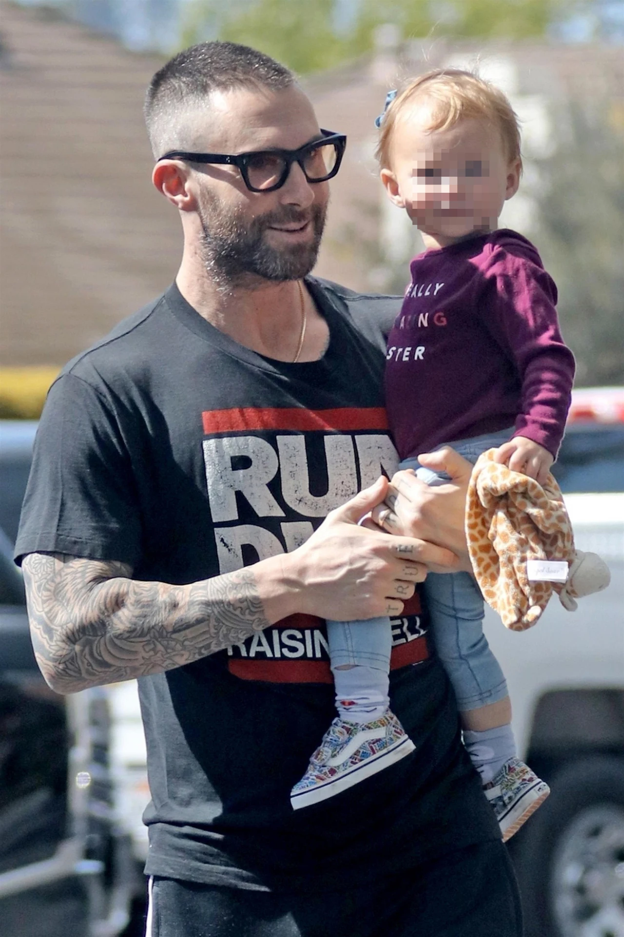 Adam Levine z córką Dusty Rose Adam Levine z córką Dusty Rose