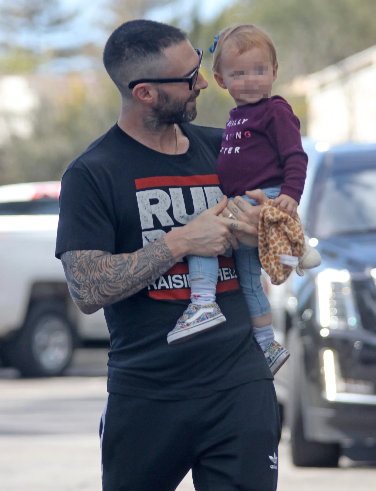 Adam Levine z córką Dusty Rose Adam Levine z córką Dusty Rose