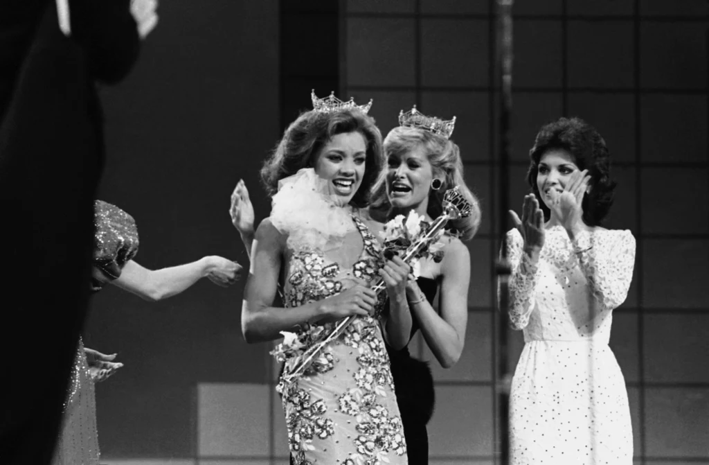 Vanessa Williams z koroną jako nowa Miss America - 17 września 1983 r. w Atlantic City