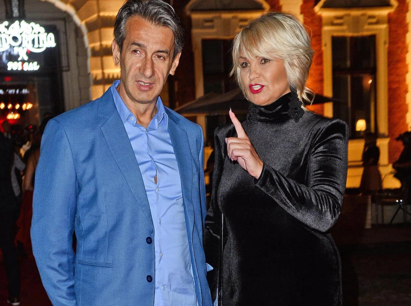 Iwona Pavlović z mężem Iwona Pavlović z mężem