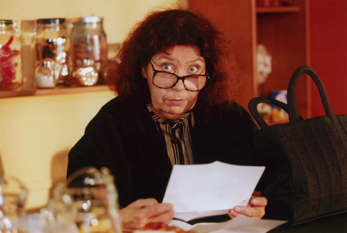 Zofia Merle na planie serialu "Na dobre i na złe"