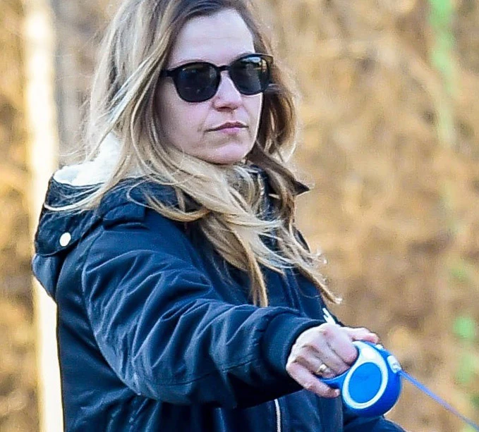 Joanna Koroniewska na spacerze