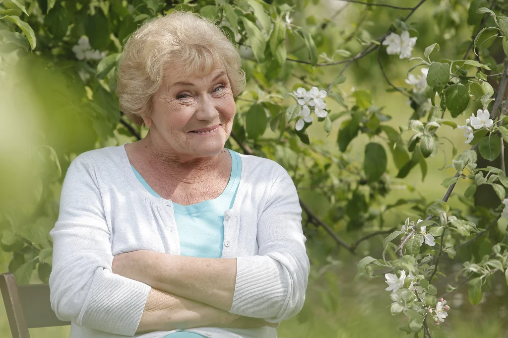 Teresa Lipowska na planie serialu "M jak miłość"