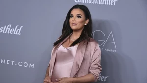 Eva Longoria w bieli. Poród już niedługo