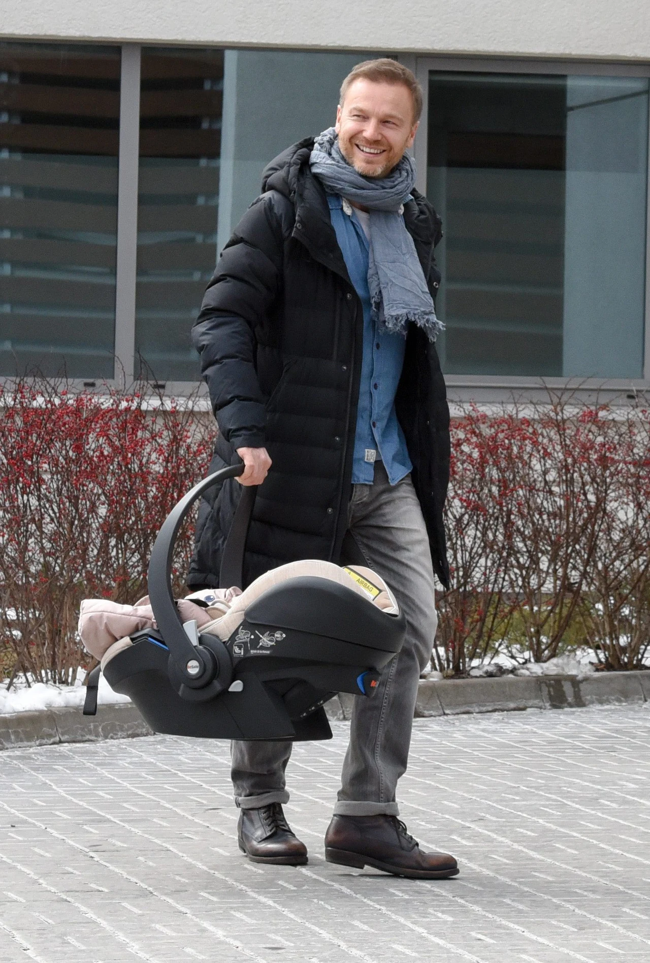 Krystian Wieczorek z córką Krystian Wieczorek z córką