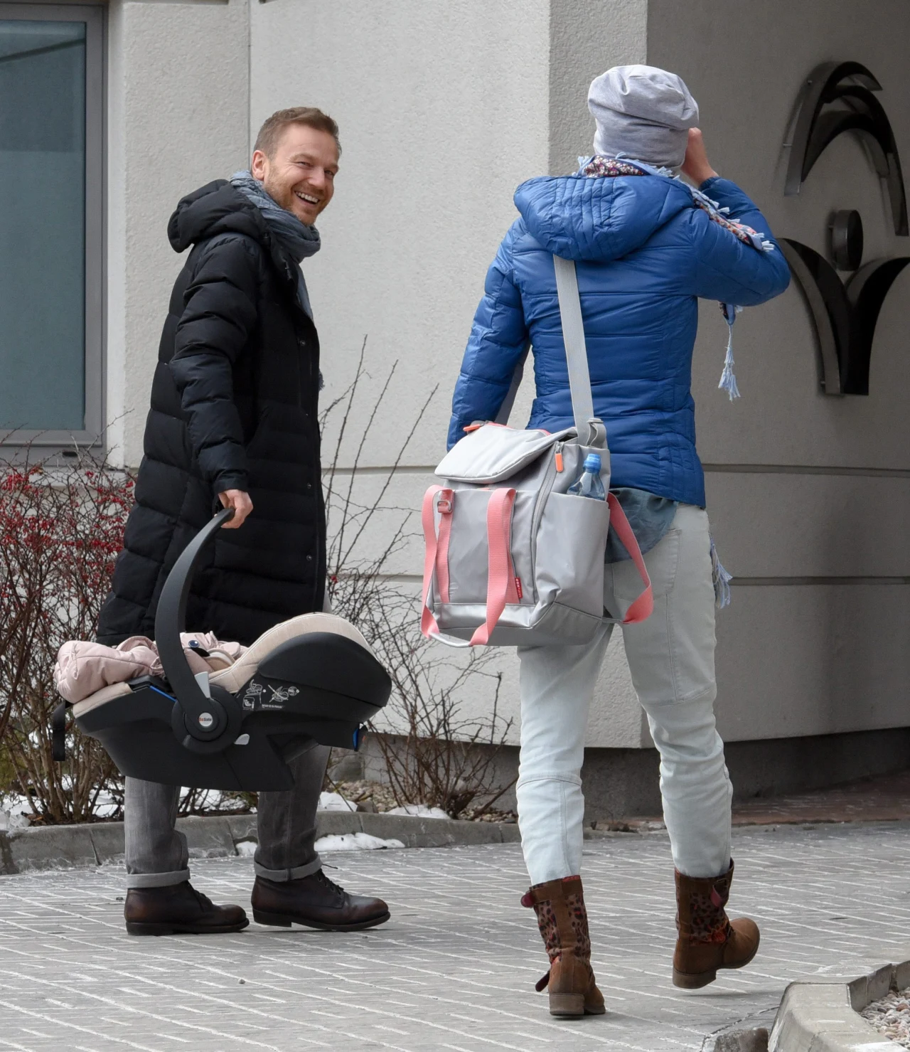 Krystian Wieczorek z córką i żoną Marią Szafirską Krystian Wieczorek z córką i żoną Marią Szafirską