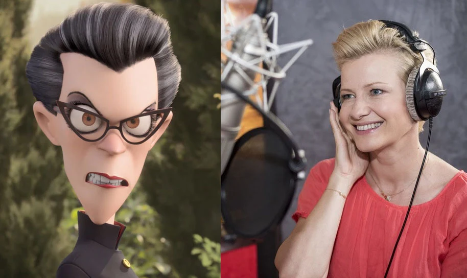 Małgorzata Kożuchowska (P) i jej animowana bohaterka (L) Małgorzata Kożuchowska (P) i jej animowana bohaterka (L)