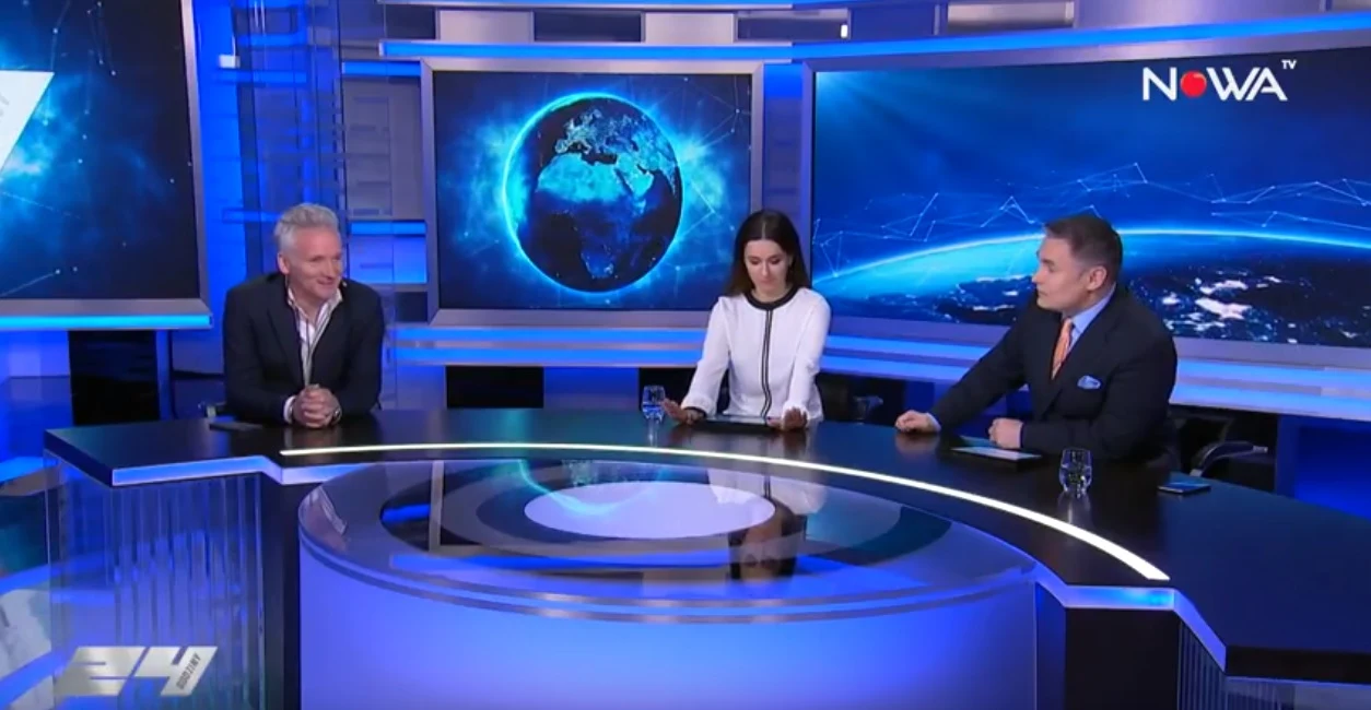 Jarosław Kret, Beata Tadla i Marek Czyż w NOWA TV Jarosław Kret, Beata Tadla i Marek Czyż w NOWA TV