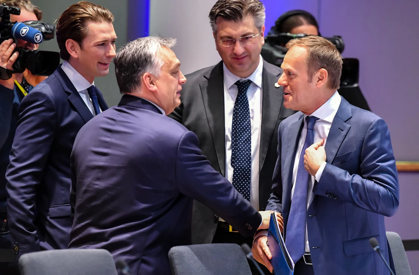 Premierzy Węgier i Polski: Viktor Orban i Donald Tusk