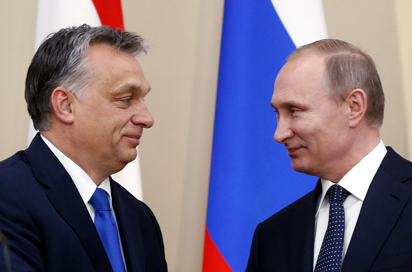 Premier Węgier Viktor Orban i prezydent Rosji Władimir Putin
