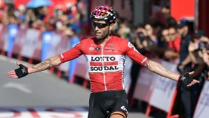 Tomasz Marczyński podczas zeszłorocznej Vuelty