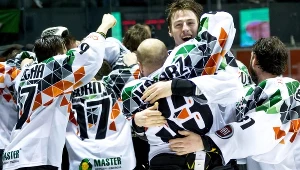 Hokeiści GKS Tychy świętują mistrzostwo Polski