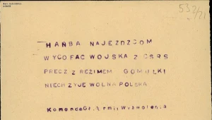 Jedna z ulotek Armii Wyzwolenia