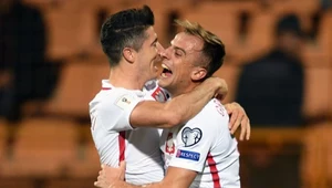 Robert Lewandowski (z lewej) i Kamil Grosicki
