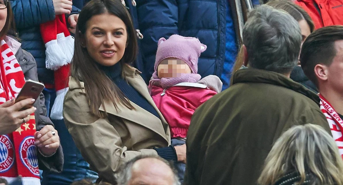 Anna Lewandowska z Klarą Anna Lewandowska z Klarą