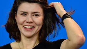 Małgorzata Szumowska podczas premierowego pokazu "Twarzy" na festiwalu w Berlinie