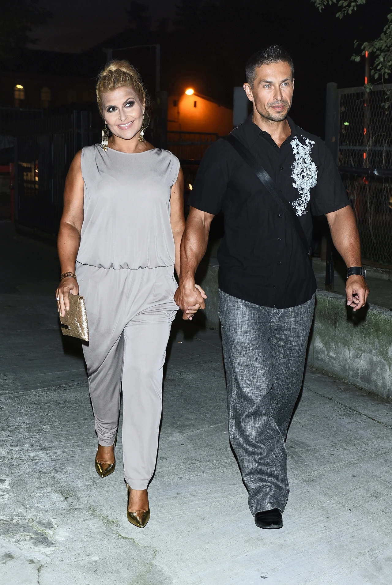 Katarzyna Skrzynecka z mężem