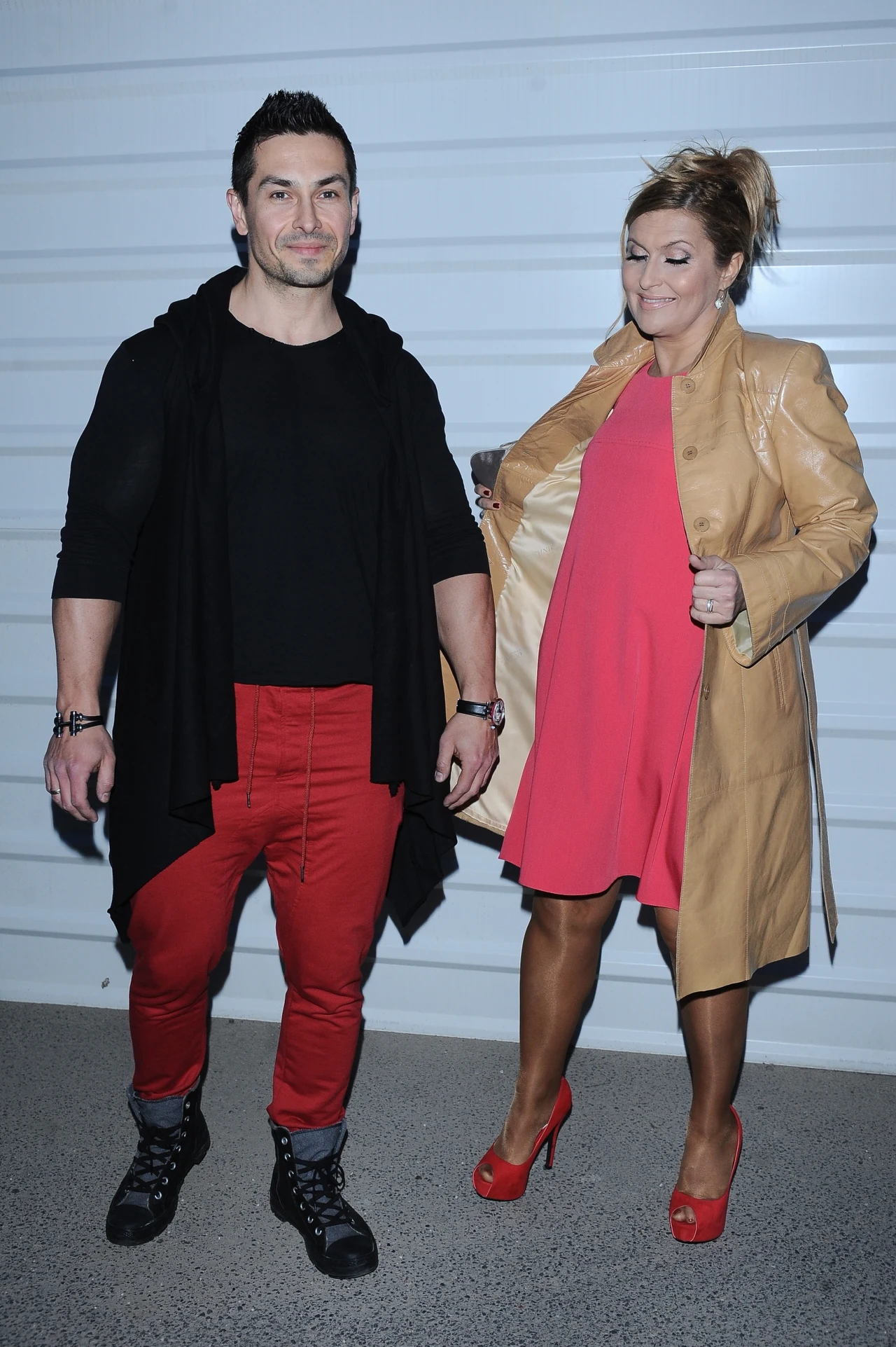 Katarzyna Skrzynecka z mężem, Marcinem Łopuckim Katarzyna Skrzynecka z mężem, Marcinem Łopuckim