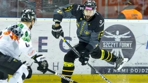 Zawodnik Tauronu KH GKS Katowice Mikołaj Łopuski