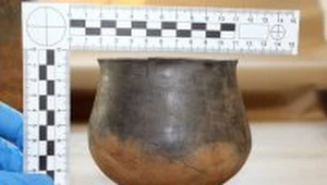 Jedno ze znalezionych w mieszkaniu naczyń 