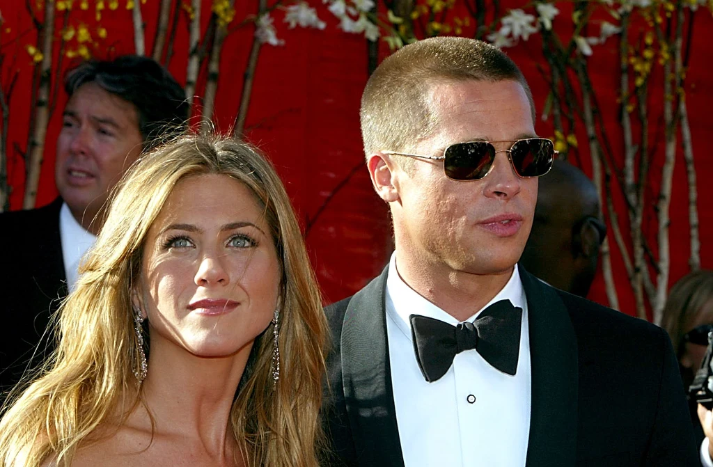 Jennifer Aniston i Brad Pitt, 2004 rok Jennifer Aniston i Brad Pitt, 2004 rok