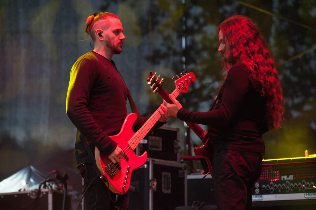 Mariusz Duda i Maciej Meller w koncertowym wcieleniu Riverside