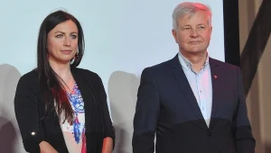 Prezes PZN Apoloniusz Tajner i Justyna Kowalczyk