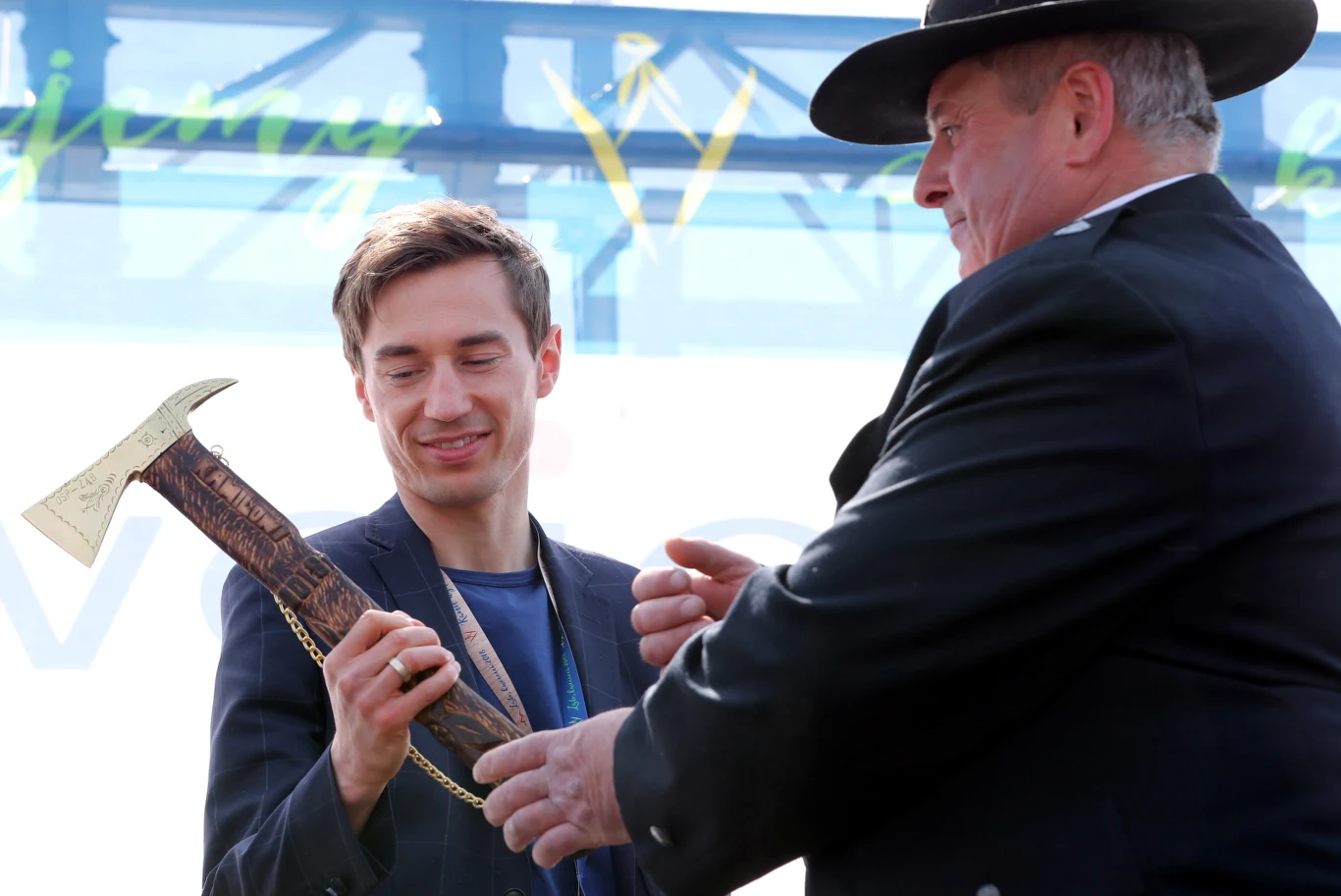 Uroczyste powitanie dwukrotnego medalisty olimpijskiego z Pjongczang Kamila Stocha w Zębie