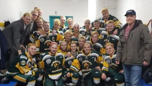 Hokeiści Humboldt Broncos przed tragicznym wypadkiem.