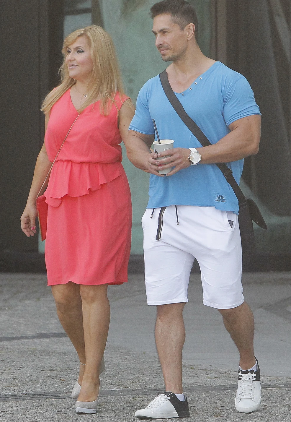 Katarzyna Skrzynecka i jej mąż, Marcin Łopucki Katarzyna Skrzynecka i jej mąż, Marcin Łopucki