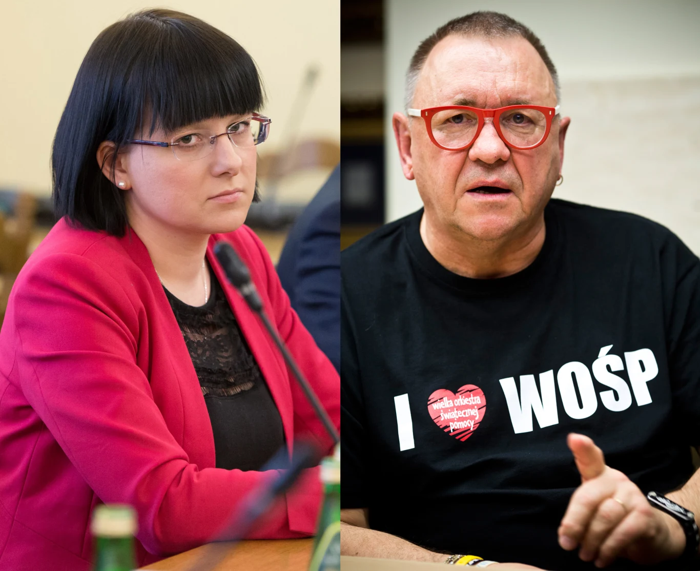 Kaja Godek i Jerzy Owsiak, fot. Mateusz Włodarczyk, Wojtek Gorski 