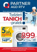 Gazetka promocyjna Partner AGD RTV - Tydzień tanich pralek - ważna do 16-04-2018